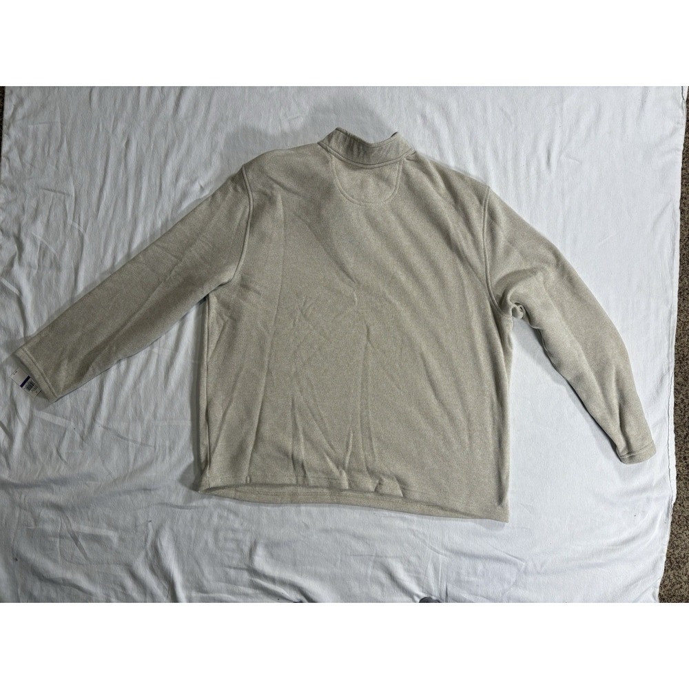 NEW Izod 1/4 Zip Fleece Long Sleeve Pullover Sweater Rock Heather Mens Size 2XLT - Picture 11 of 13